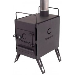 Печь дровяная Следопыт Heavy средняя PF-SW-08 (с экранами, угловыми трубами и грибком)